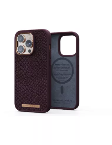 Njord Collections Case iPhone 14 Pro - Salmon Leather - Rust