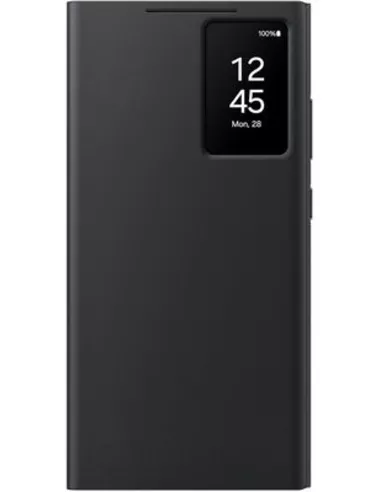 Samsung Galaxy S24 Ultra - Smart View Wallet Case - Black - EF-ZS928CBEGWW