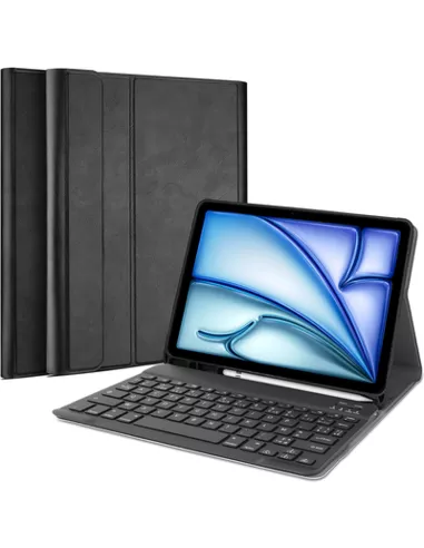 iPad Air 11 2024 (6th Gen) - Premium Bluetooth Keyboard Cover Azerty