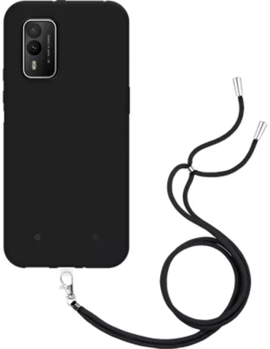HMD XR21 - Soft TPU Case with Necklace Strap - Black